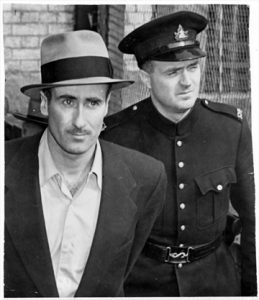 Edwin Alonzo Boyd with P.C Kearns of the Court Bureau in 1952. - Toronto Star file photo
