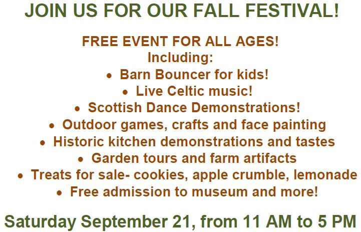 Gibson House Museum Fall Festival 2019